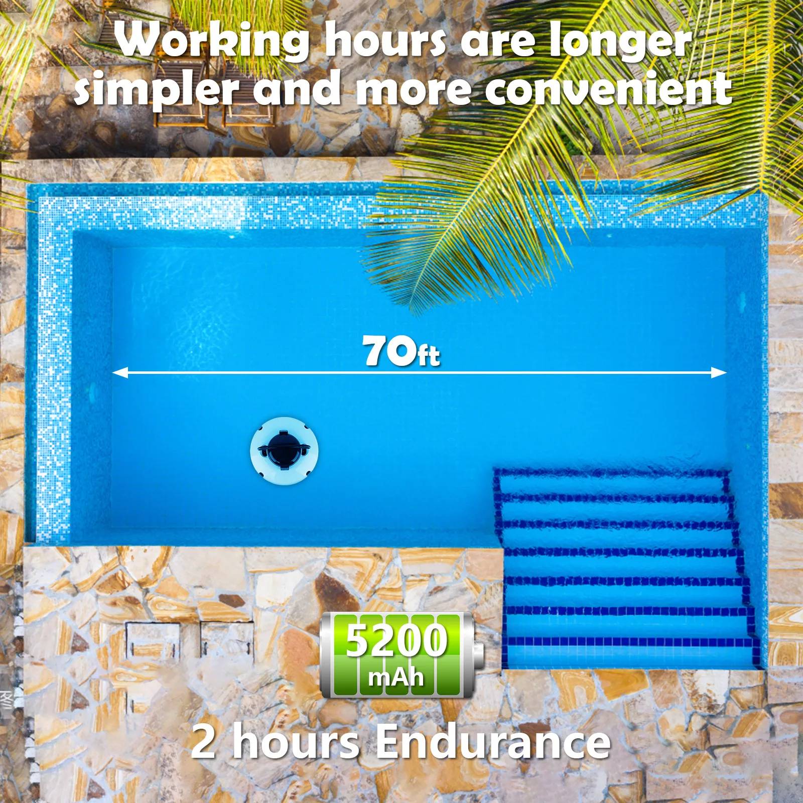 USA EU Custom Swimming Pool Cleaning Robot Automatic Underwater Pool Vacuum Robot for Above Ground Pool
